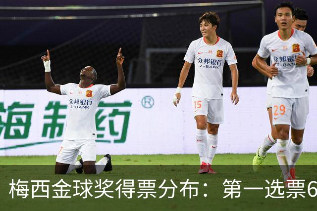 梅西金球奖得票分布：第一选票6张，15名评委未将其列入前十